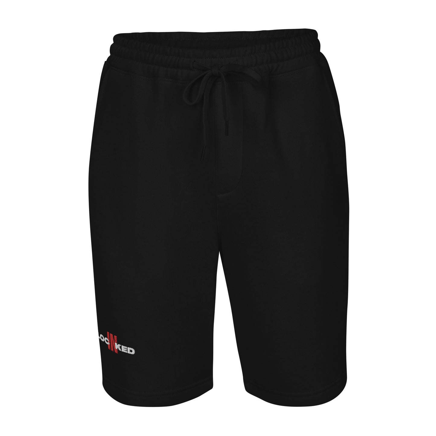 "Locked In" Embroidered Men's fleece shorts