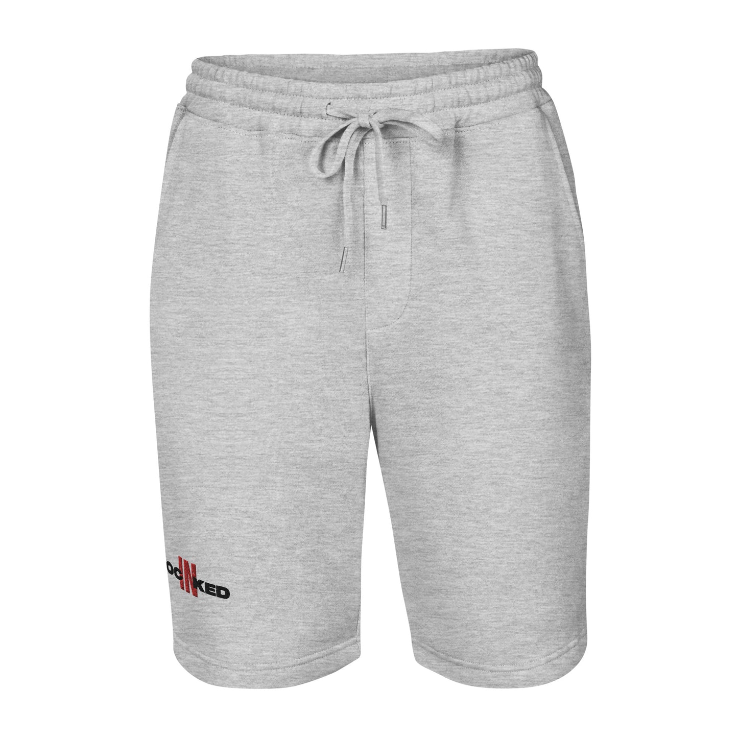 "Locked In" Embroidered Men's fleece shorts