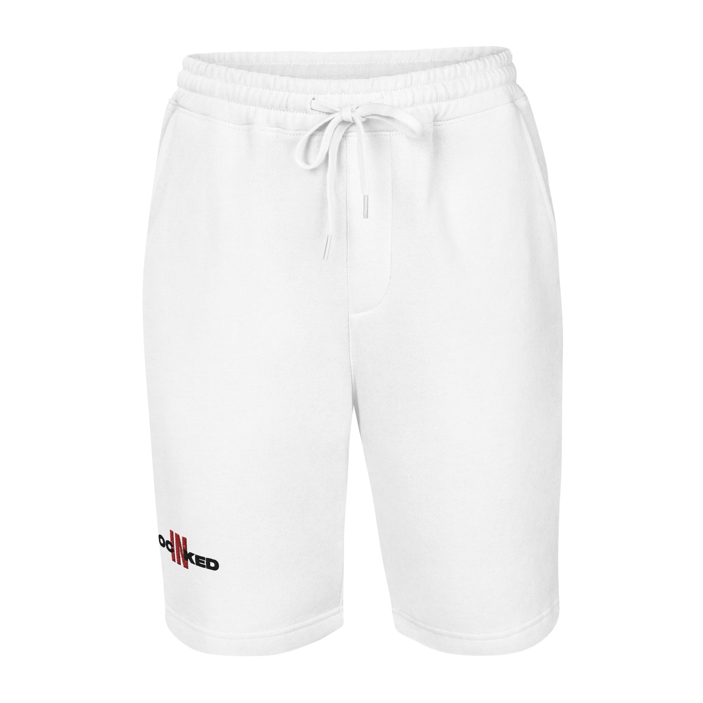 "Locked In" Embroidered Men's fleece shorts