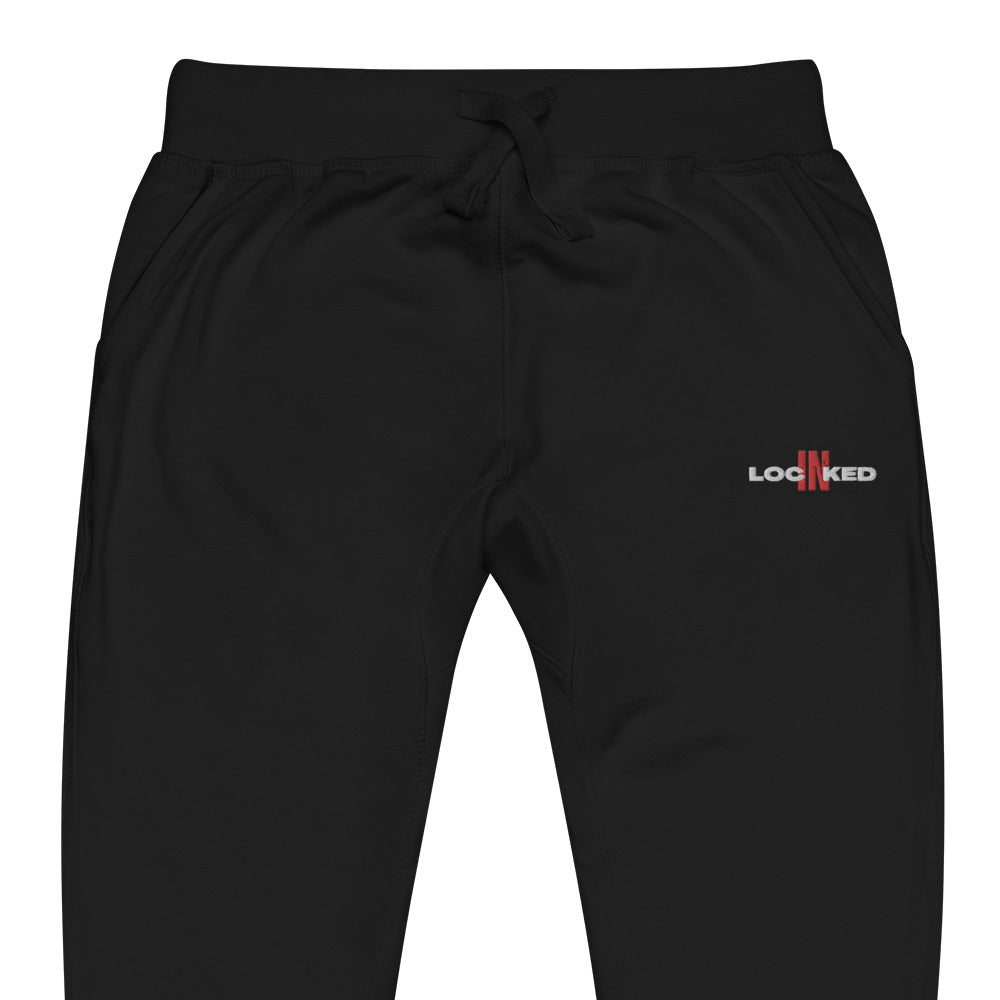 "Locked In" fleece sweatpants