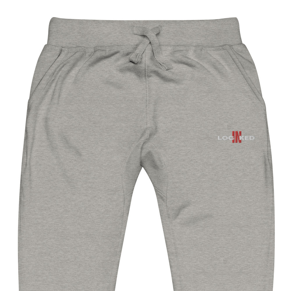 "Locked In" fleece sweatpants