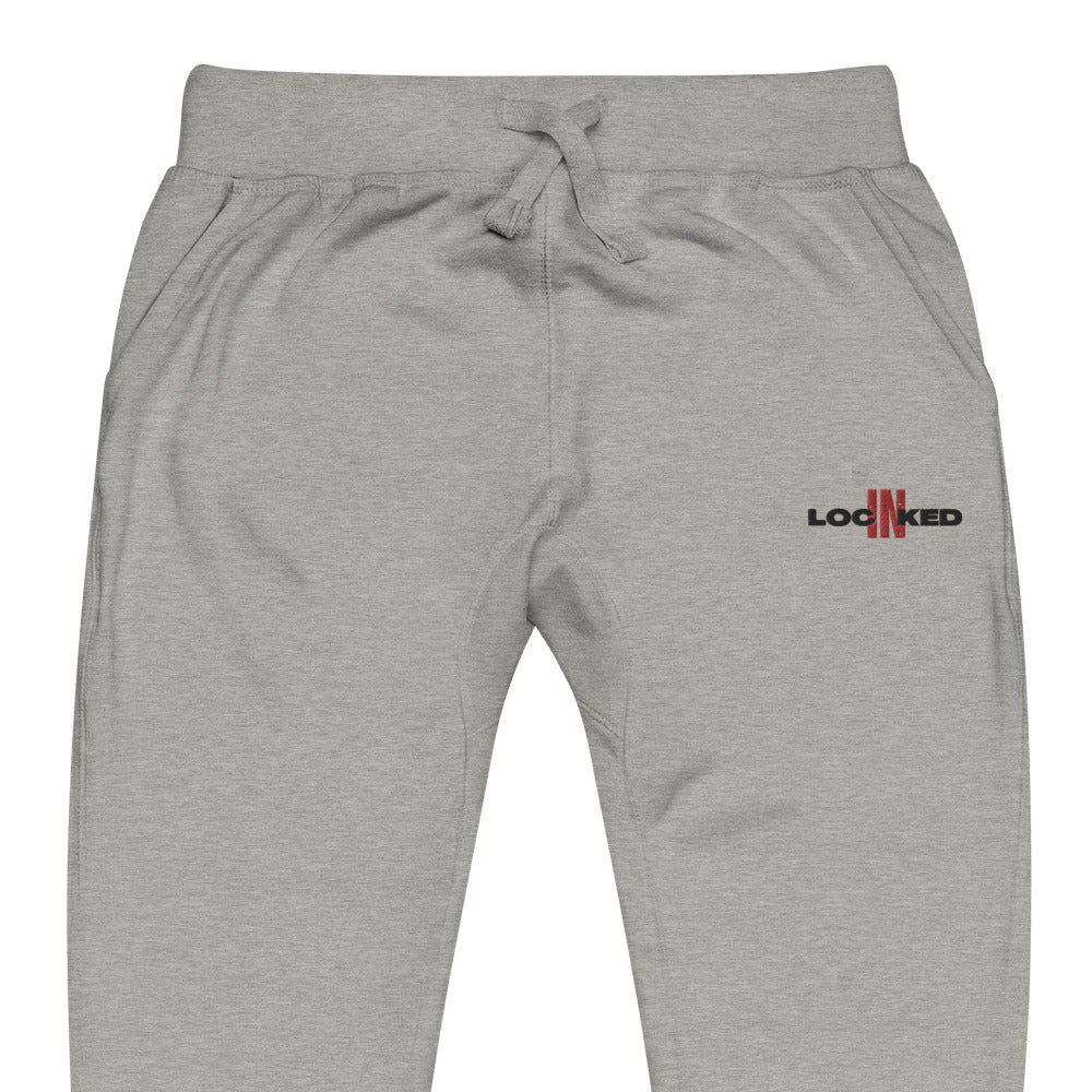 "Locked In" fleece sweatpants