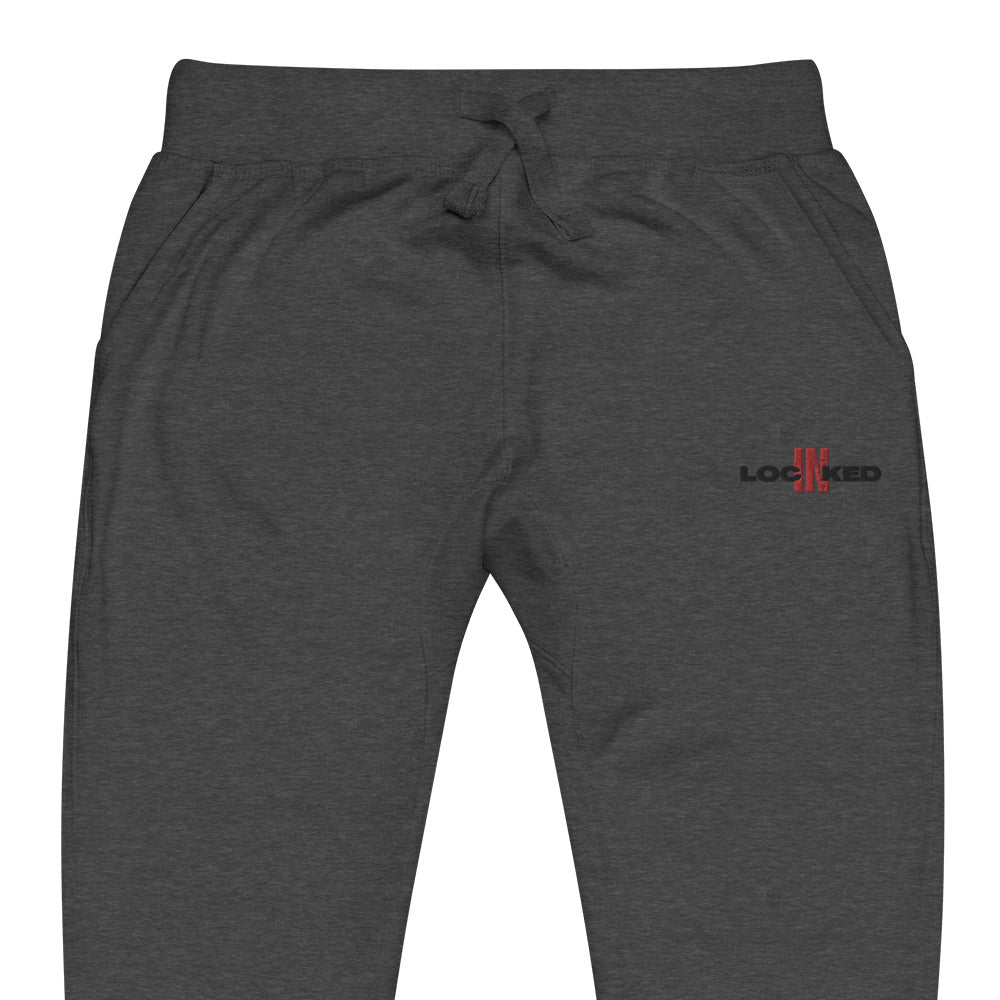 "Locked In" fleece sweatpants