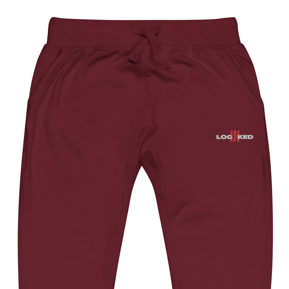 "Locked In" fleece sweatpants