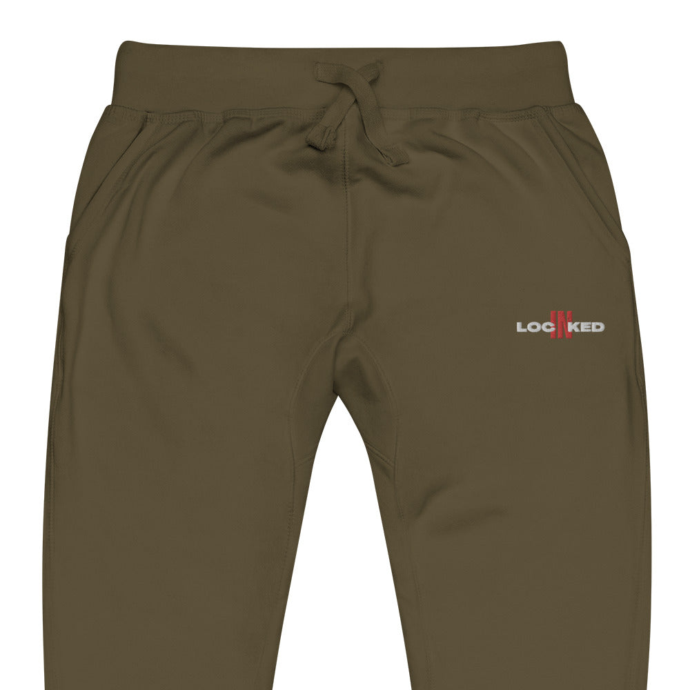 "Locked In" fleece sweatpants