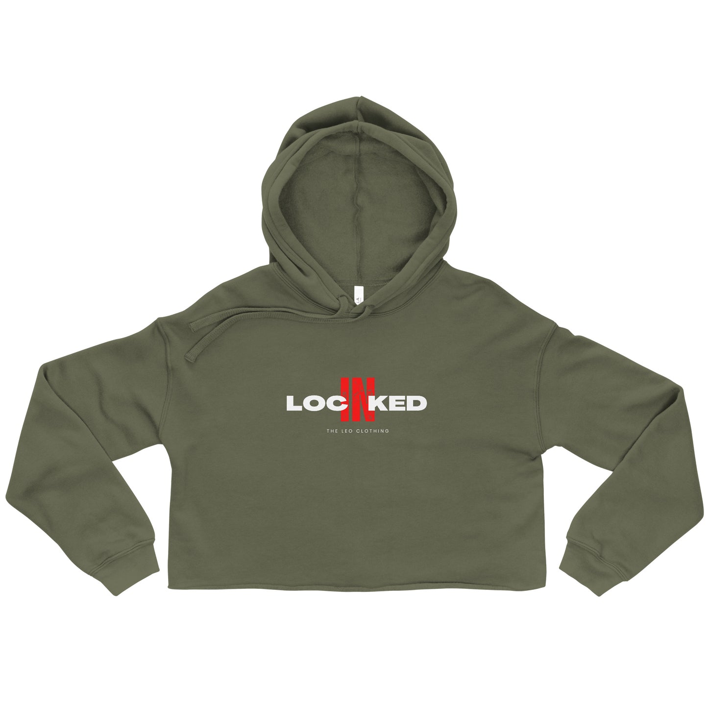 "Locked In" Crop Hoodie